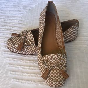 Tory Burch Woven Leather Flats